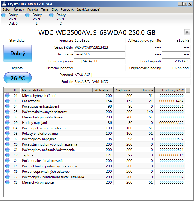 HDD 3,5" Western Digital WD2500AVJS SATA II 250GB 8MB cache - 2
