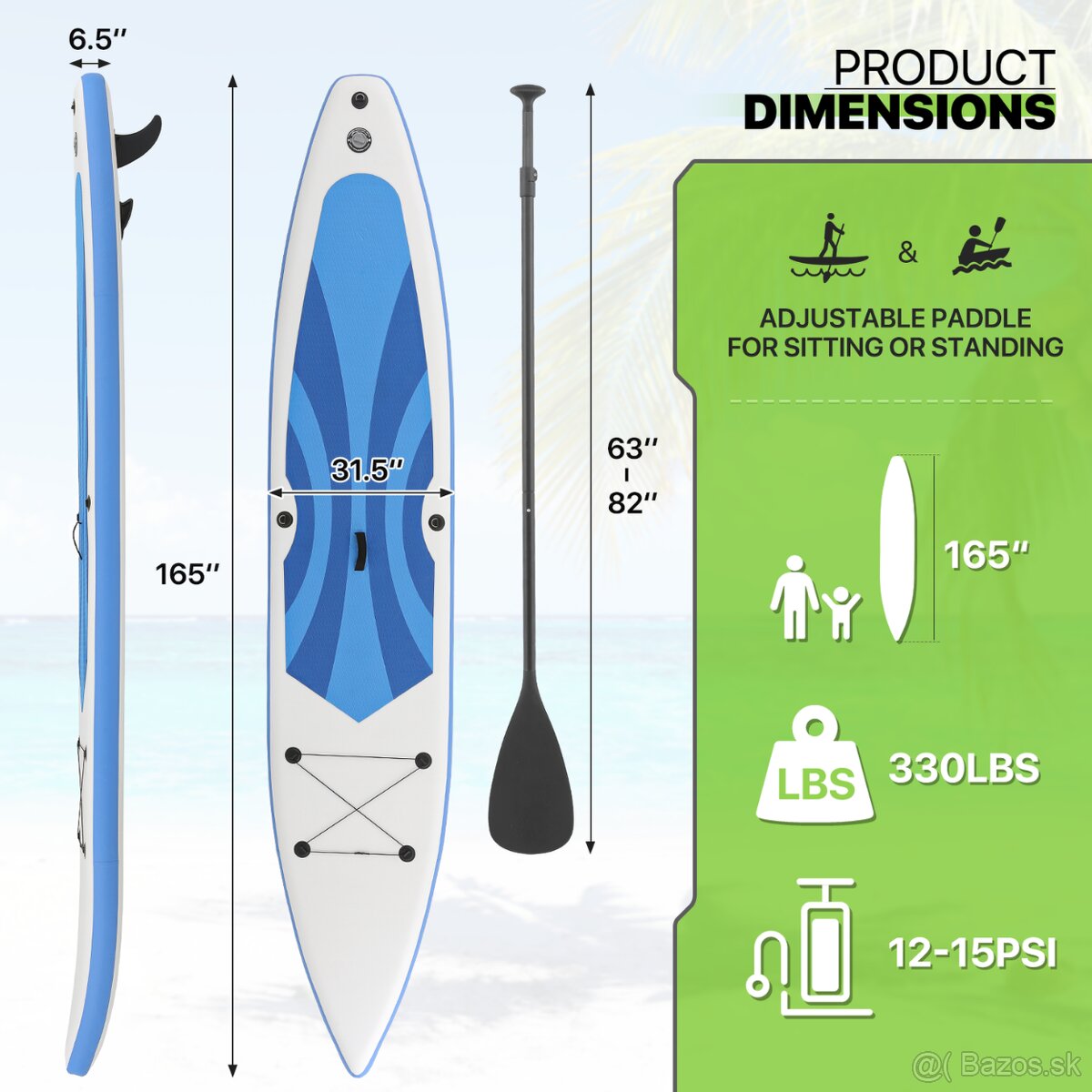 Nový 320 cm paddleboard zn. KOETSU - 2