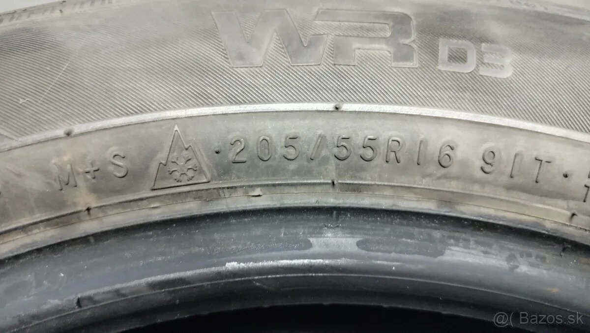Zimná pneumatika 4ks 205/55 R16 91T Nokian WR D3 - 2