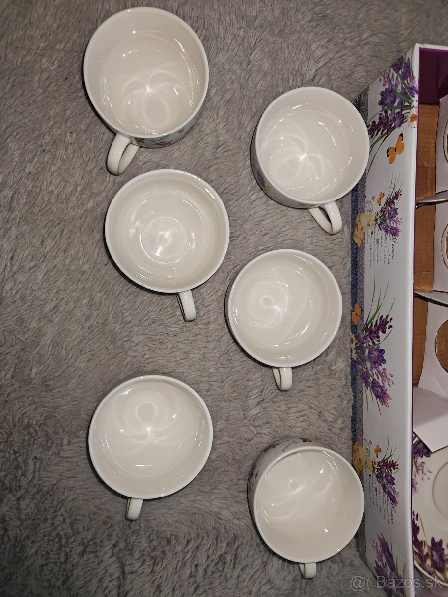 Šálky a podšálky 6 kusov v darčekovom balení - 2