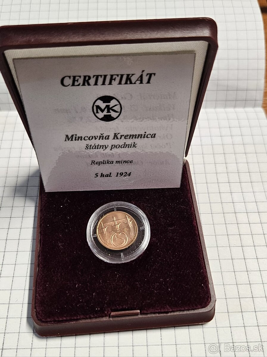 5 Hal 1924 vzácny - 2