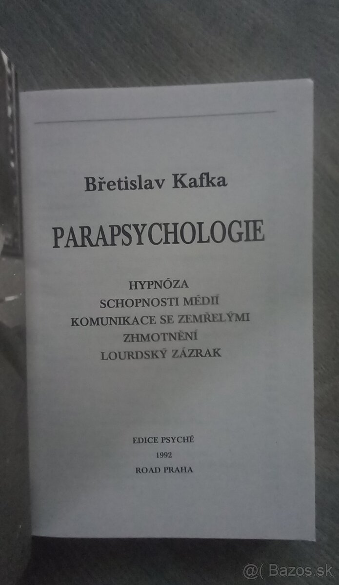 Kafka Břetislav Parapsychologie - 2