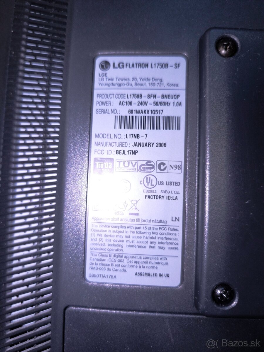 Predám Monitor LG L1750B-SF - 2