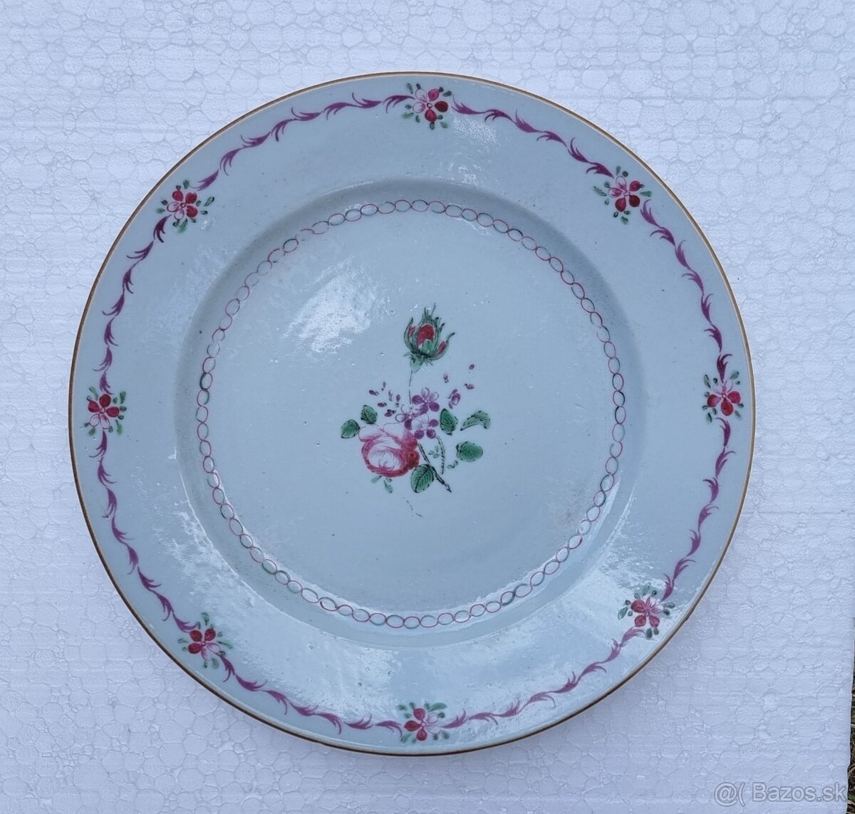 Starožitný čínsky tanier - vyše 300.ročný - 2