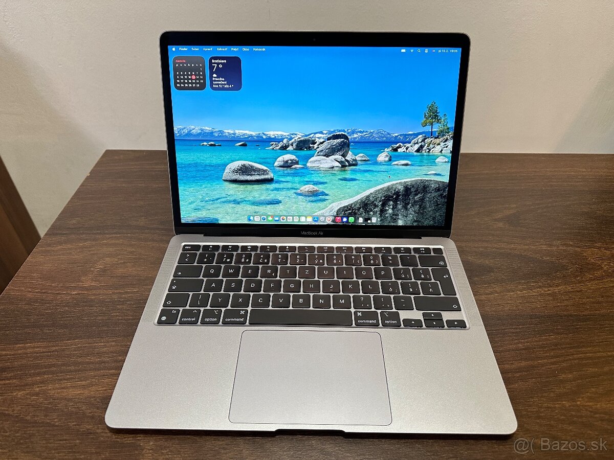 MacBook Air M1 13" 8/256 GB - 100% batéria a stav - 2