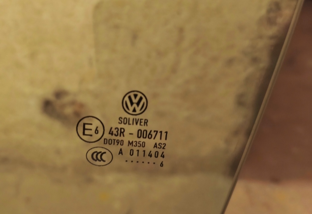 Sklo ľavých zadných dverí VW Passat B6 Variant - 2