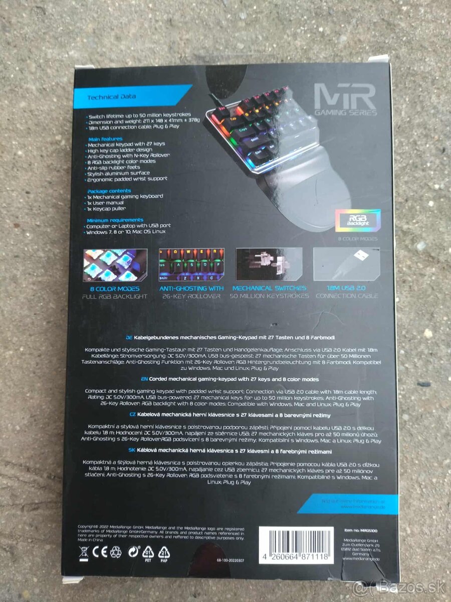 Herna klavesnica+herne sluchadla - 2