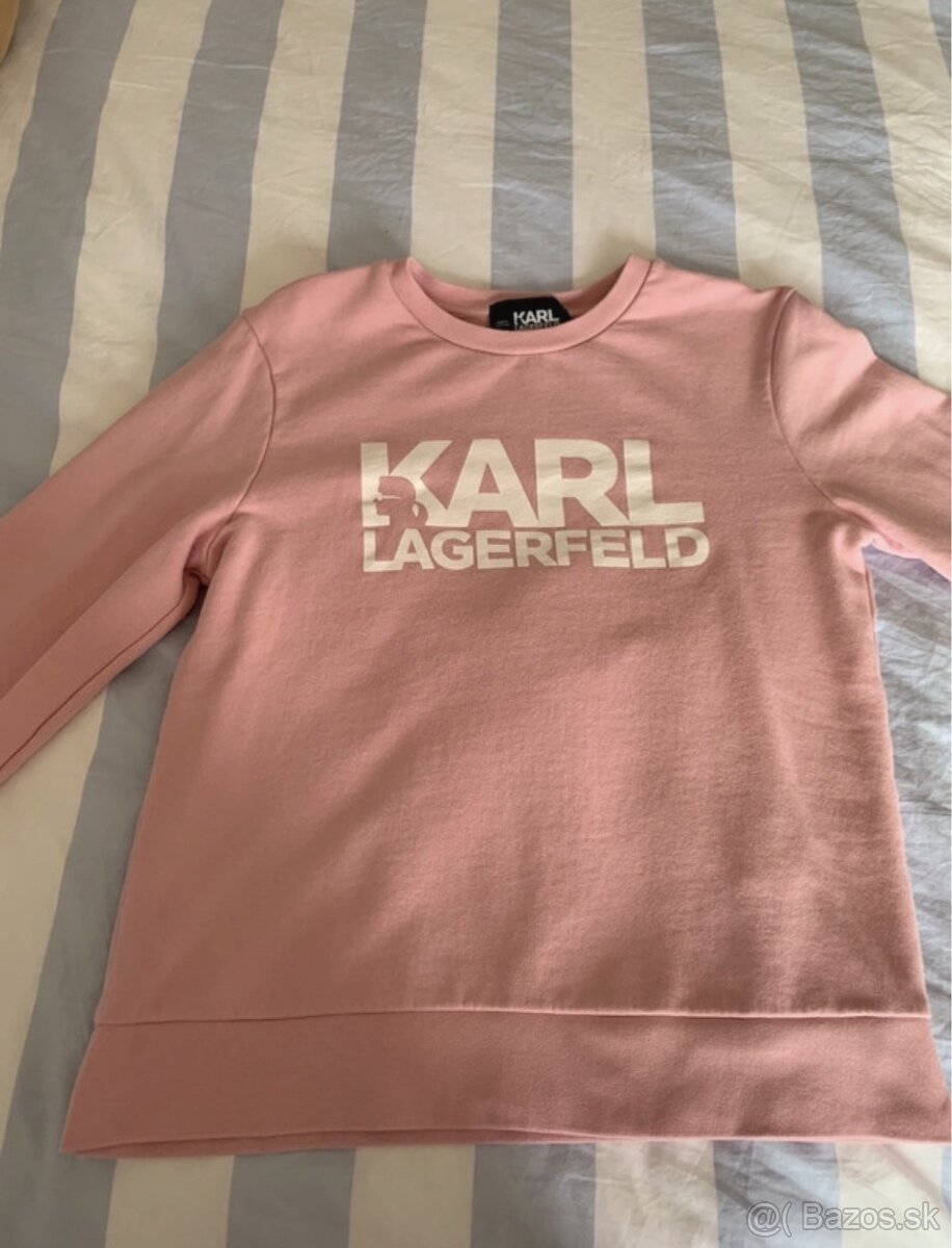 Ružové dámske mikiny Karl Lagerfeld a Calvin Klein - 2