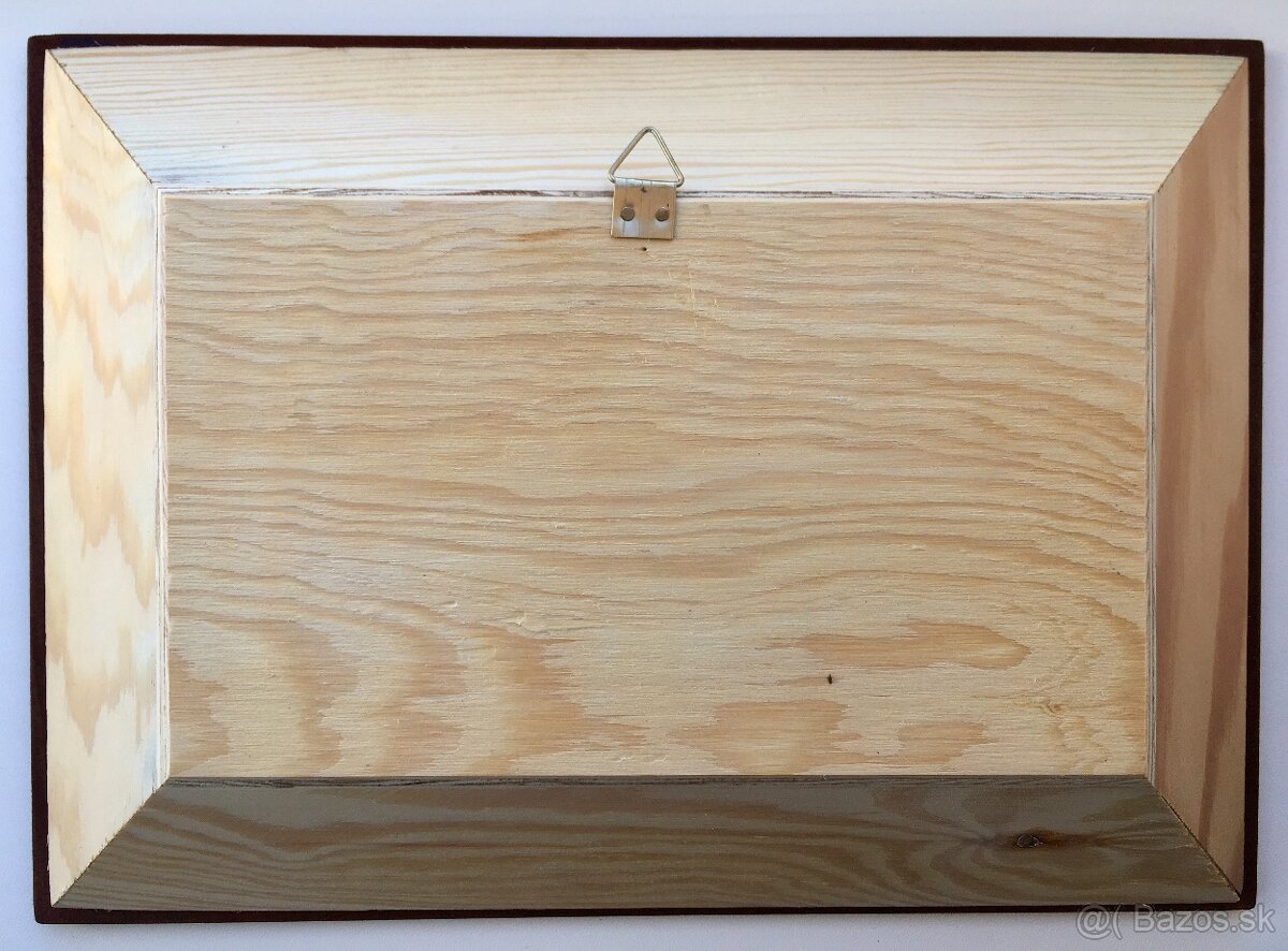 Drevený obraz slovenská izba, kuchyňa, chata, chalupa - 2