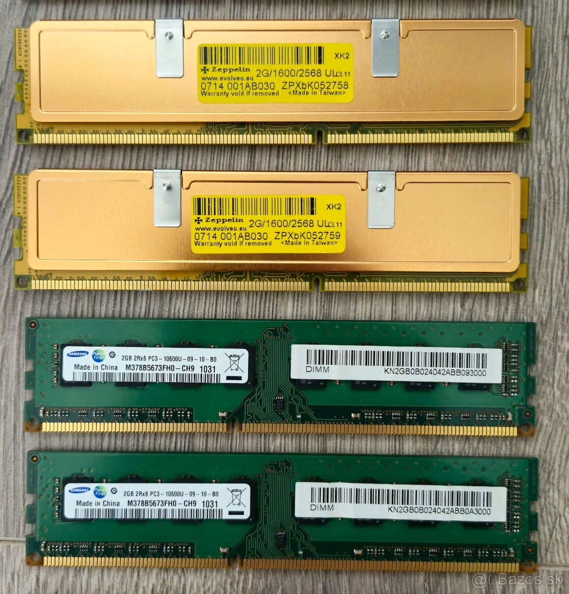 DDR3 2 GB 4 GB 1333 1600 - 2