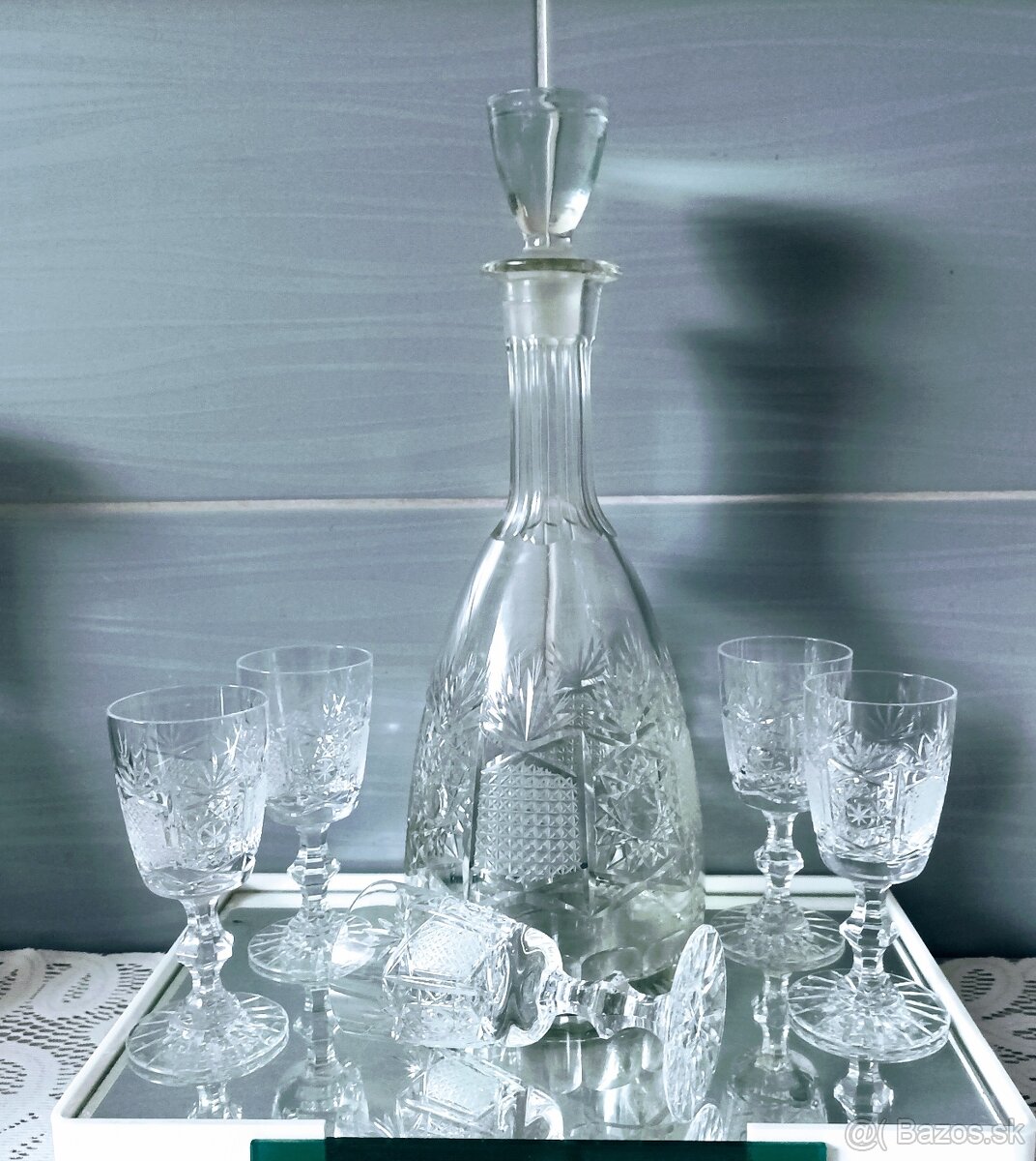 Krištáľová karafa, džbán - 2