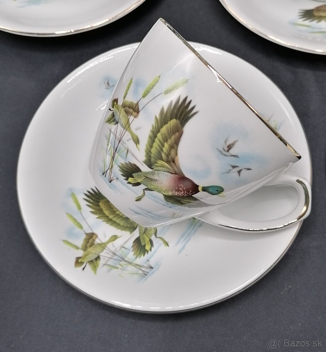 Alfred Meakin, šálky s podšálkami, porcelán - 2