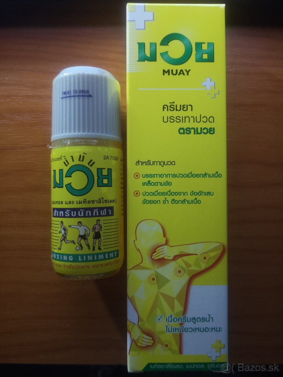 Muay thai originál thajská masť / olej s aplikatorom a iné. - 2