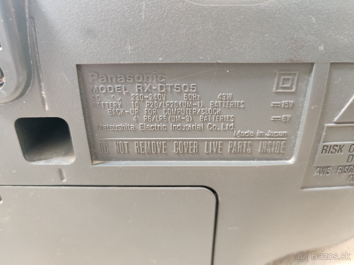 Predám rádiio cd magnetofón Panasonic RX-DT 505. - 2