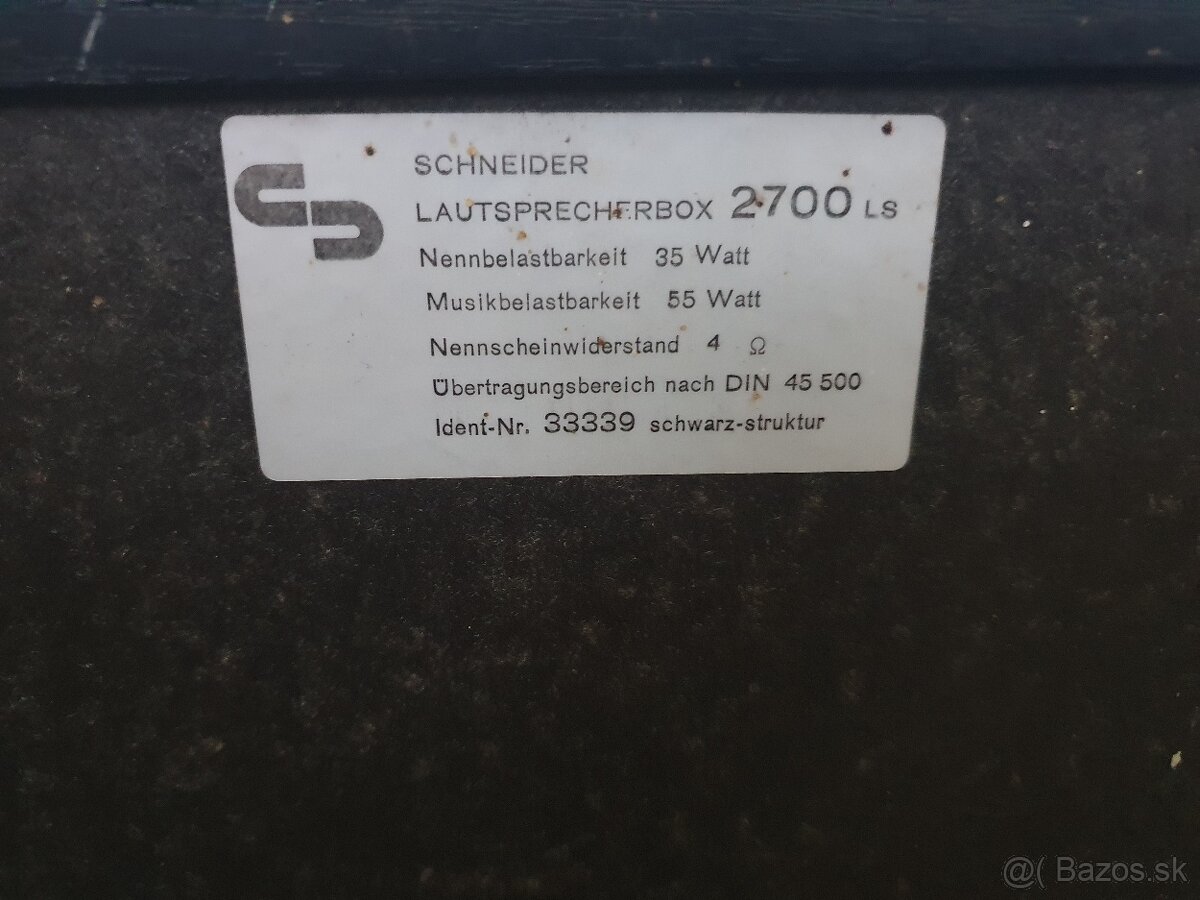 Predam Schneider 2700LS Reprobedne -VINTAGE - 2