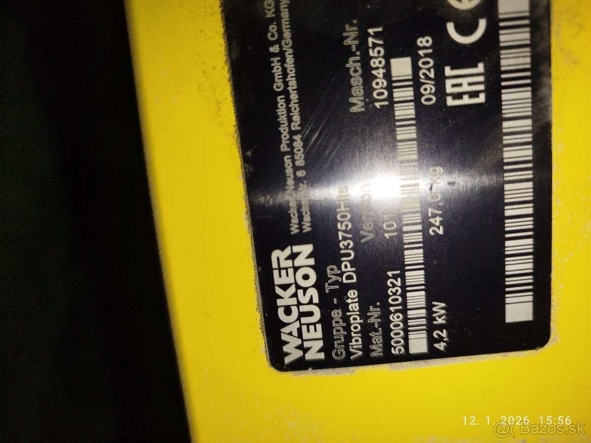 Vibračná doska wacker neuson - 2