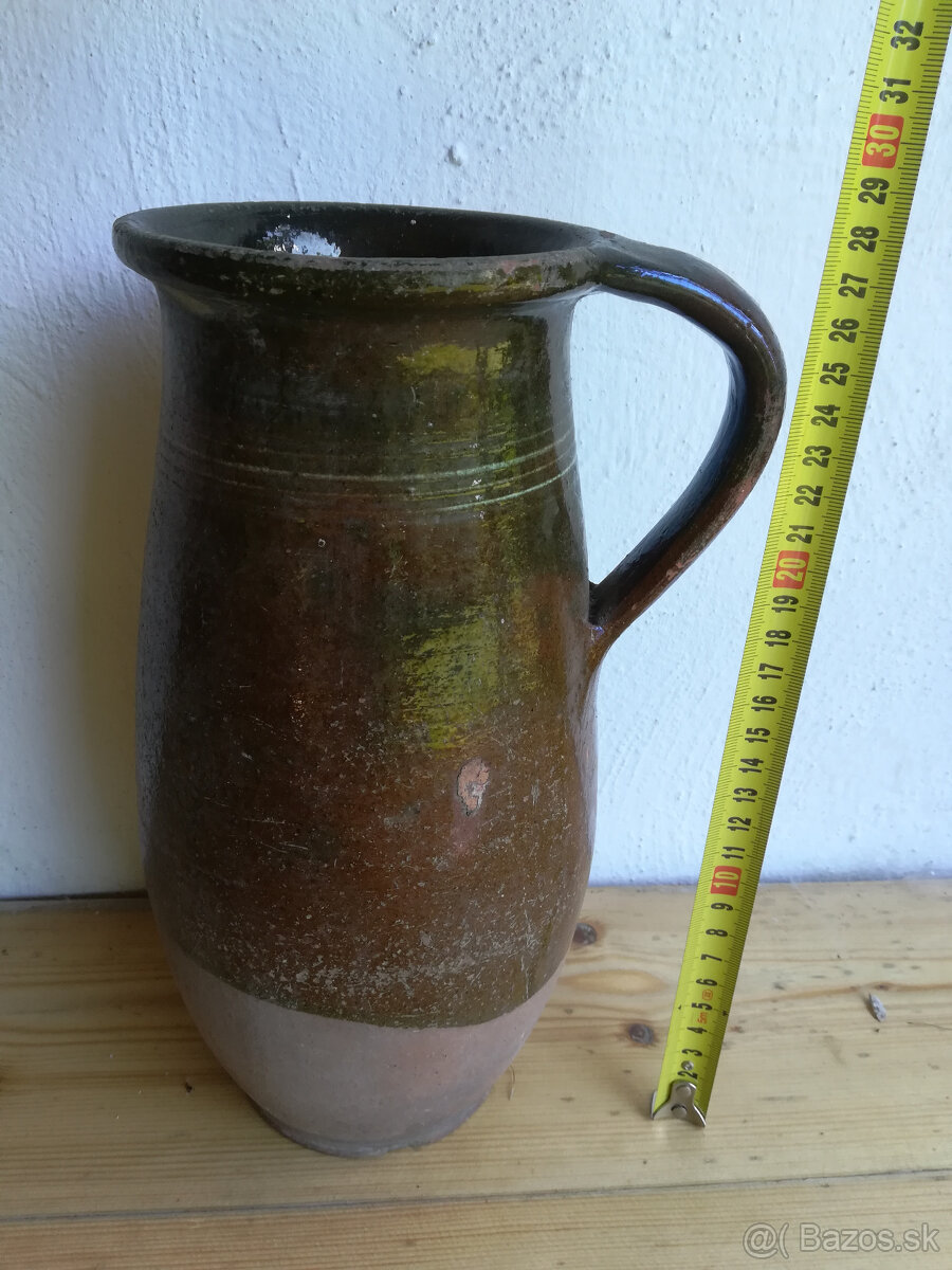 hlineny krčah, stara keramika - 2