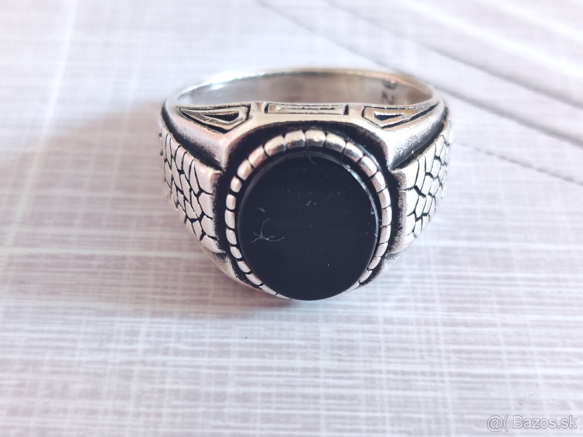 Pansky strieborny pecatny prsten 925/1000 - 2