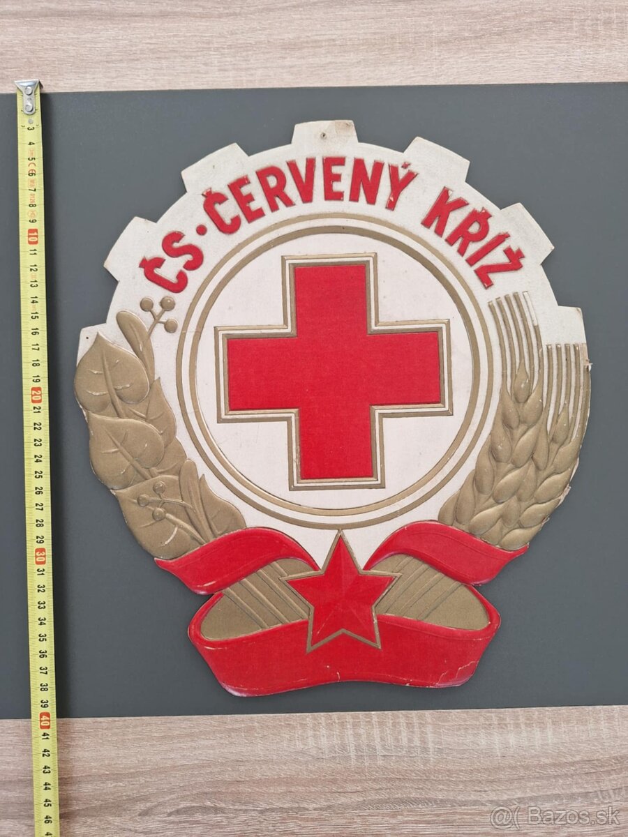 vlajka ČSSR zástava , ČS červený kríž - 2