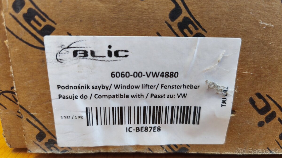 Sťahovačka PZ okna Passat B6 - 2