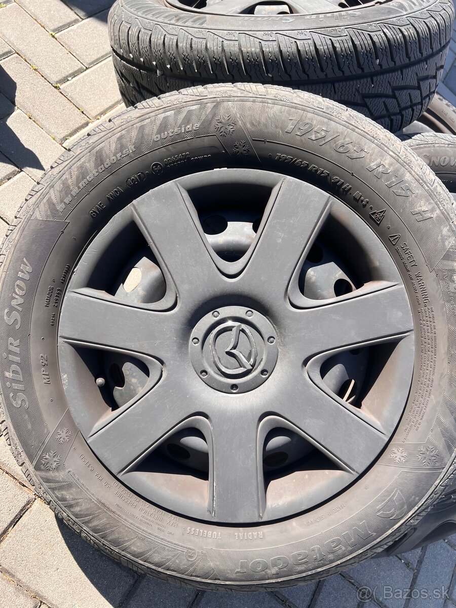 zimne pneu s diskami 195/65r15 mazda 3 - 2