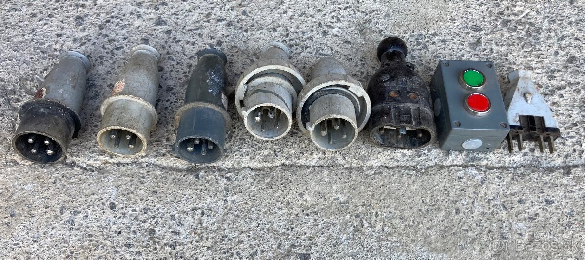 Predám zástrčky - vidlice na 380V, zasuvková rozvodnica - 2