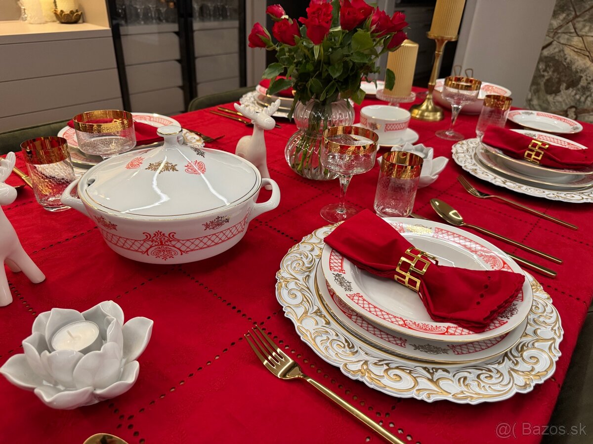 Nádherná retro obedová súprava ako nová - 2