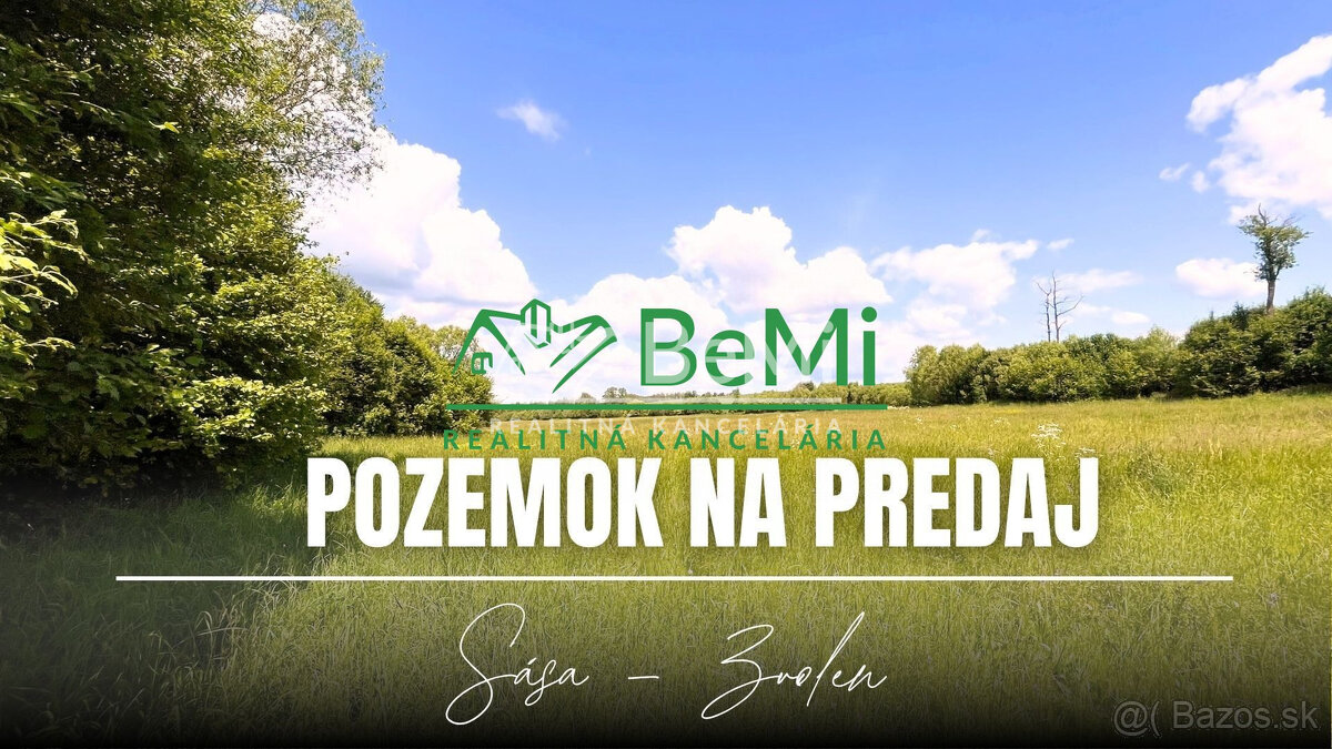 Pozemok 2836 m2, Sása, pod rybníkom, okres Zvolen - 2