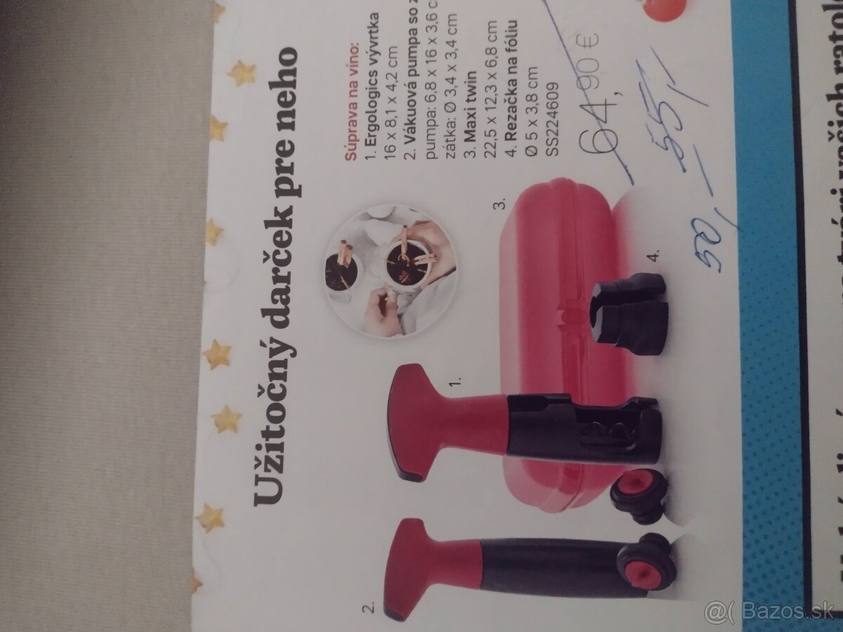 Tupperware sada na víno, nová - 2