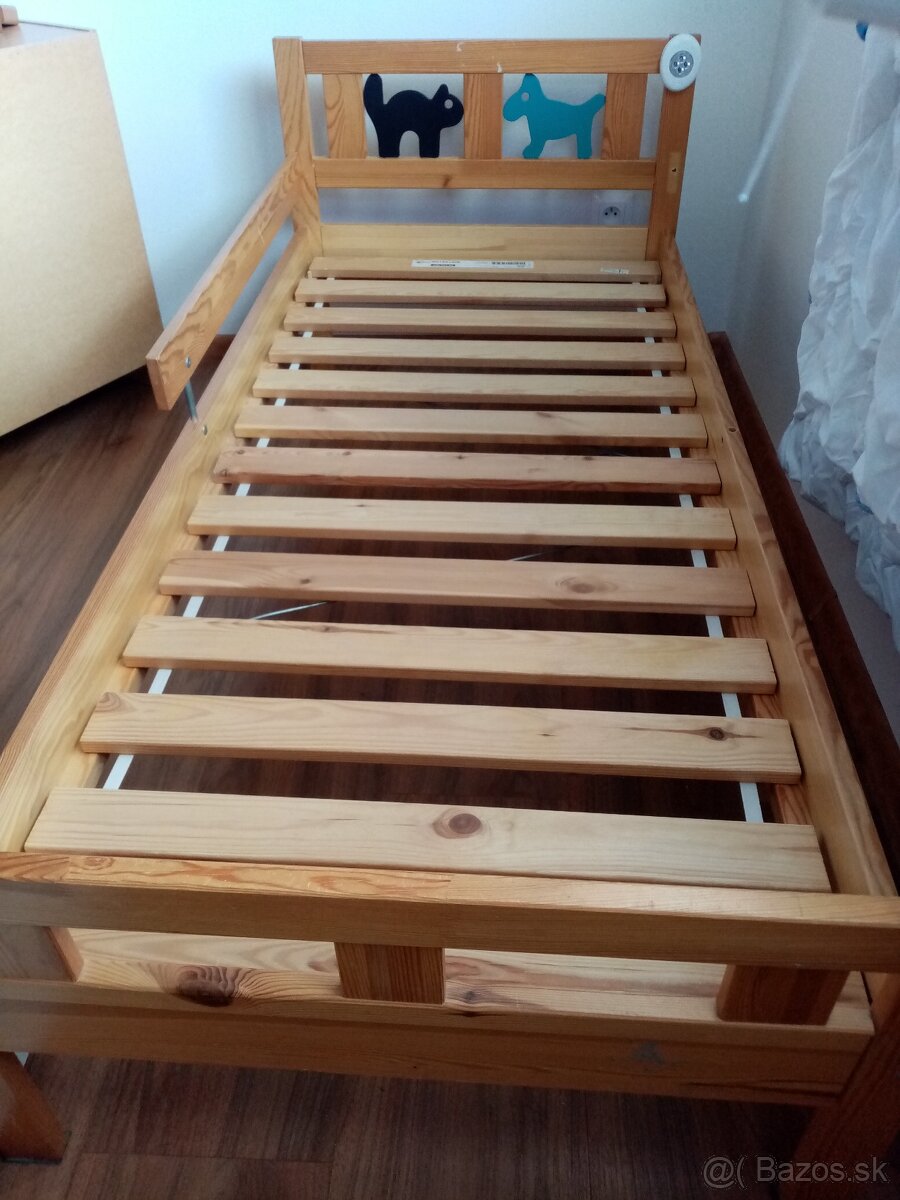 Detská drevená posteľ Ikea 70x160 - 2