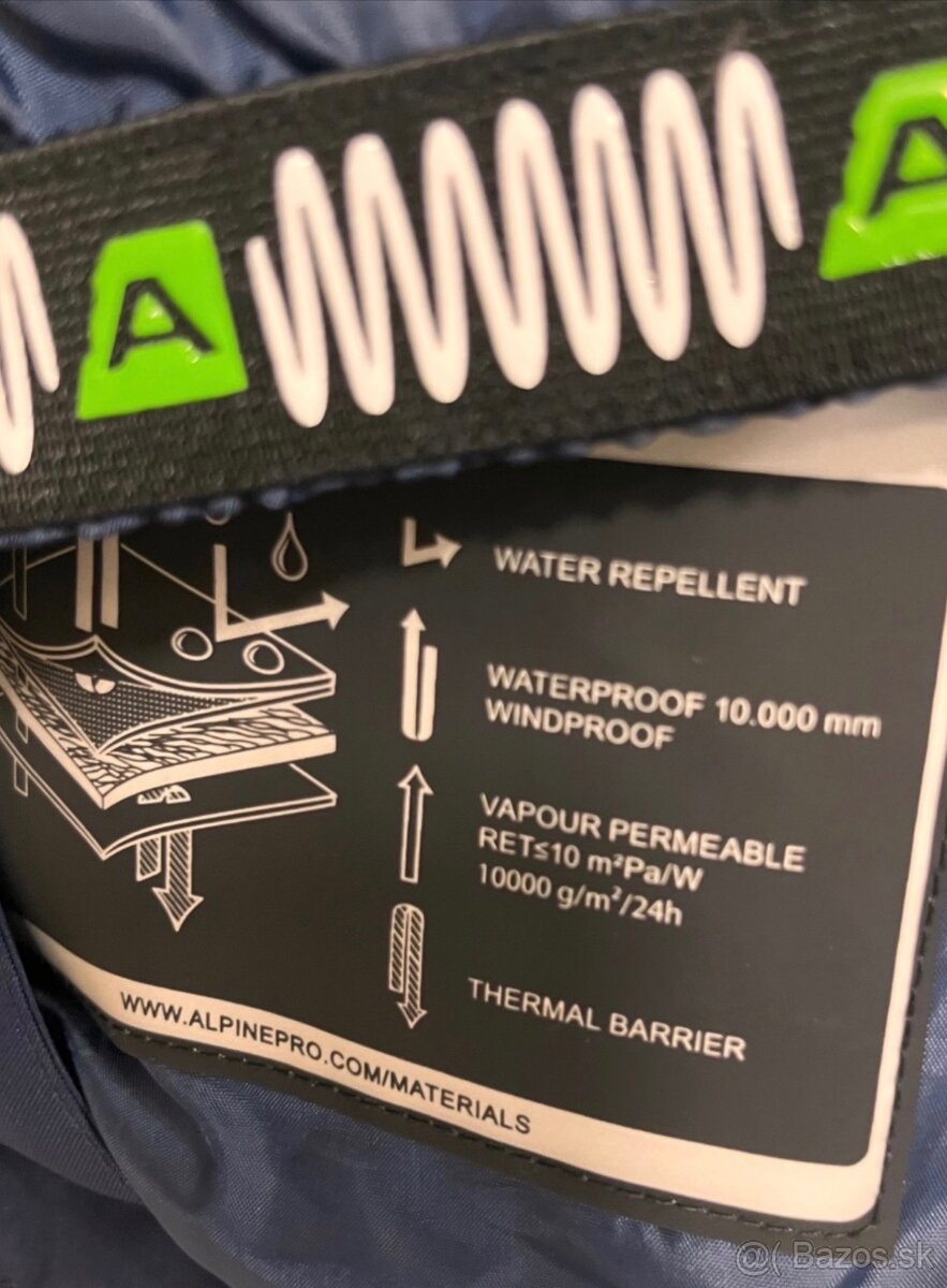 Alpine Pro Lyžiarska kvalitná bunda 152/158 - 2