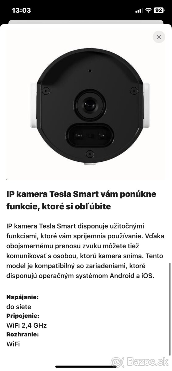 Tesla kamery 2ks - 2