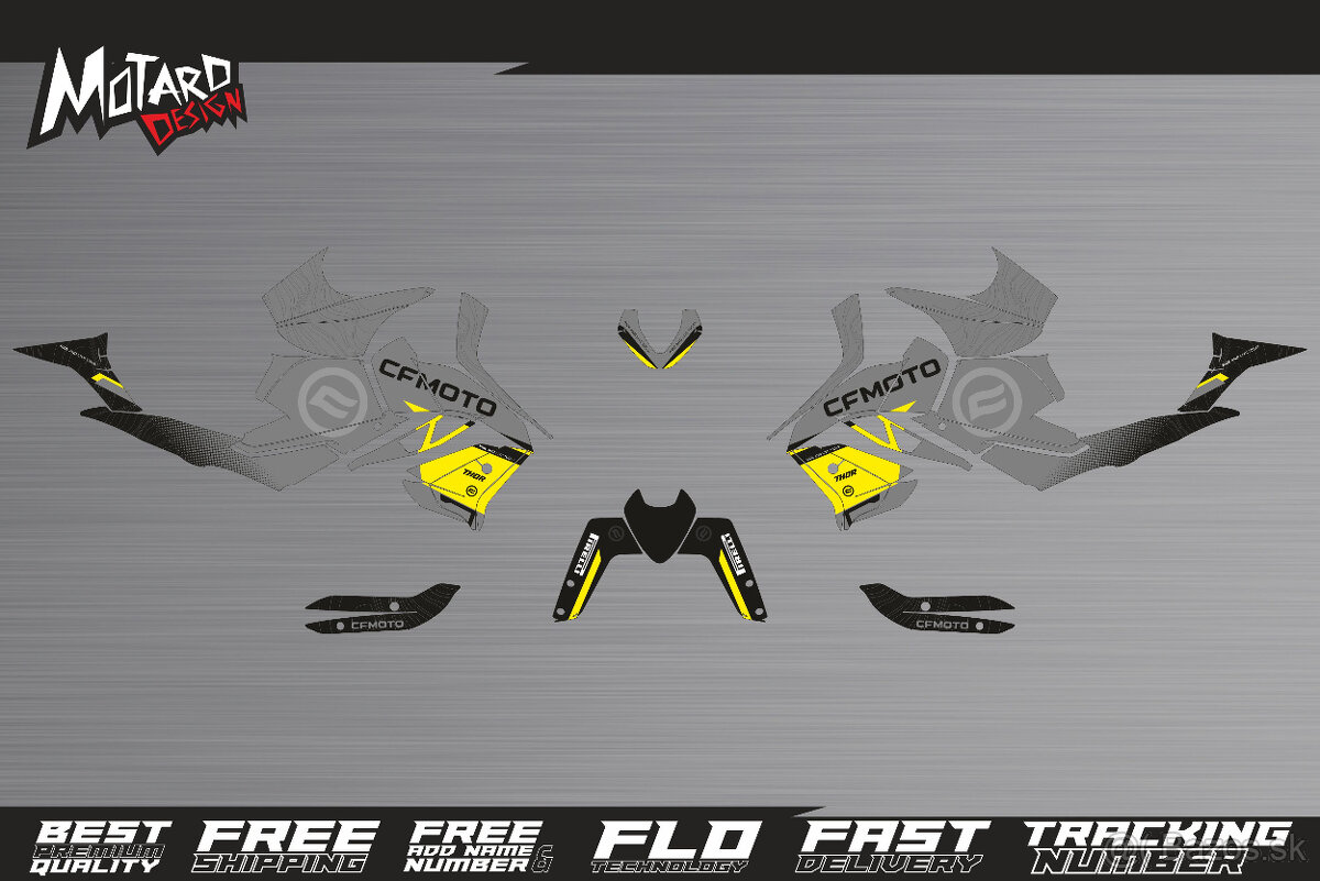 predám polepy na CF MOTO 450 NK 2023 2024 2025 - 2