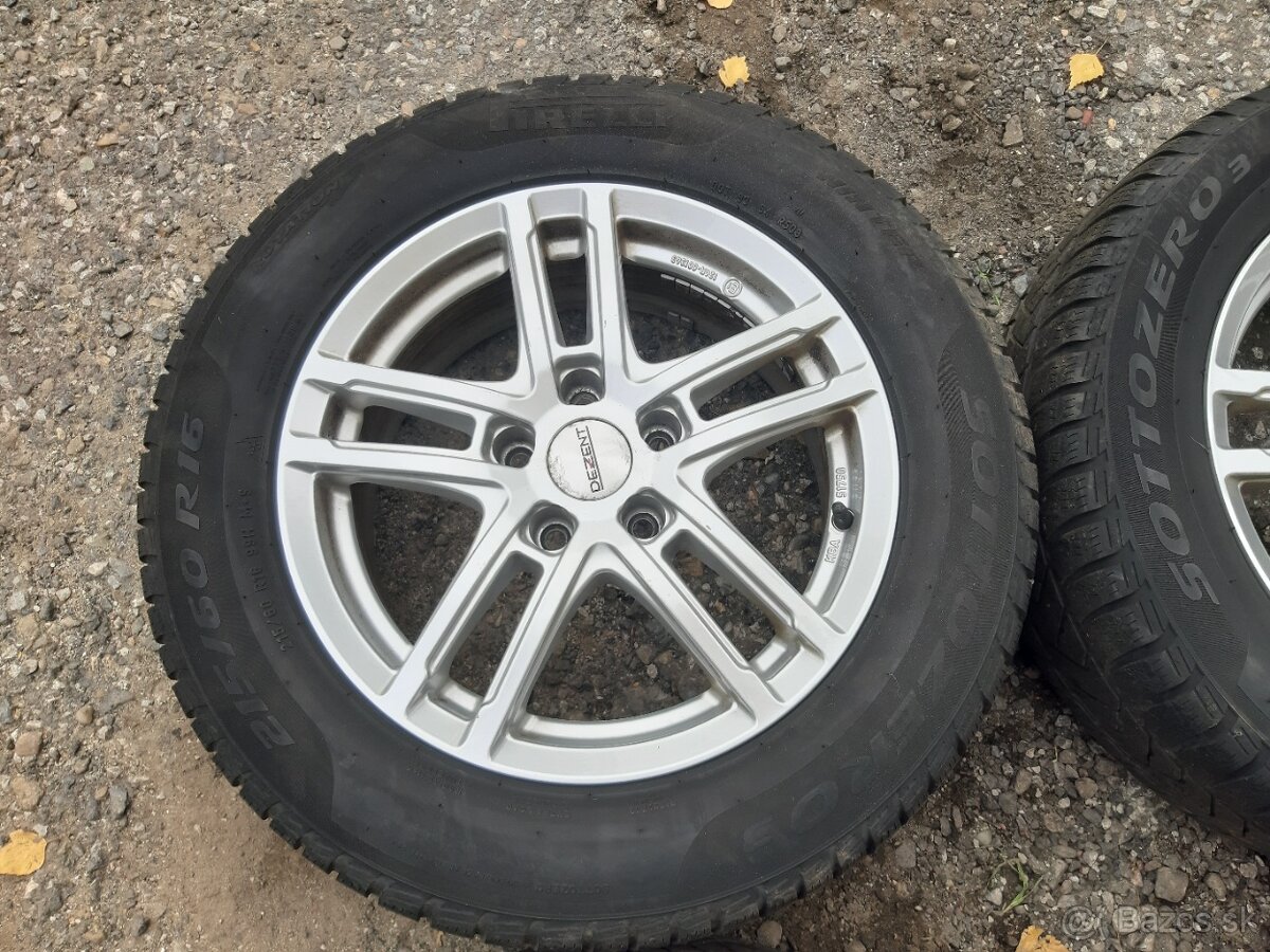 ZIMNA SADA 5x112r16 obuté 215/60r16 - 2
