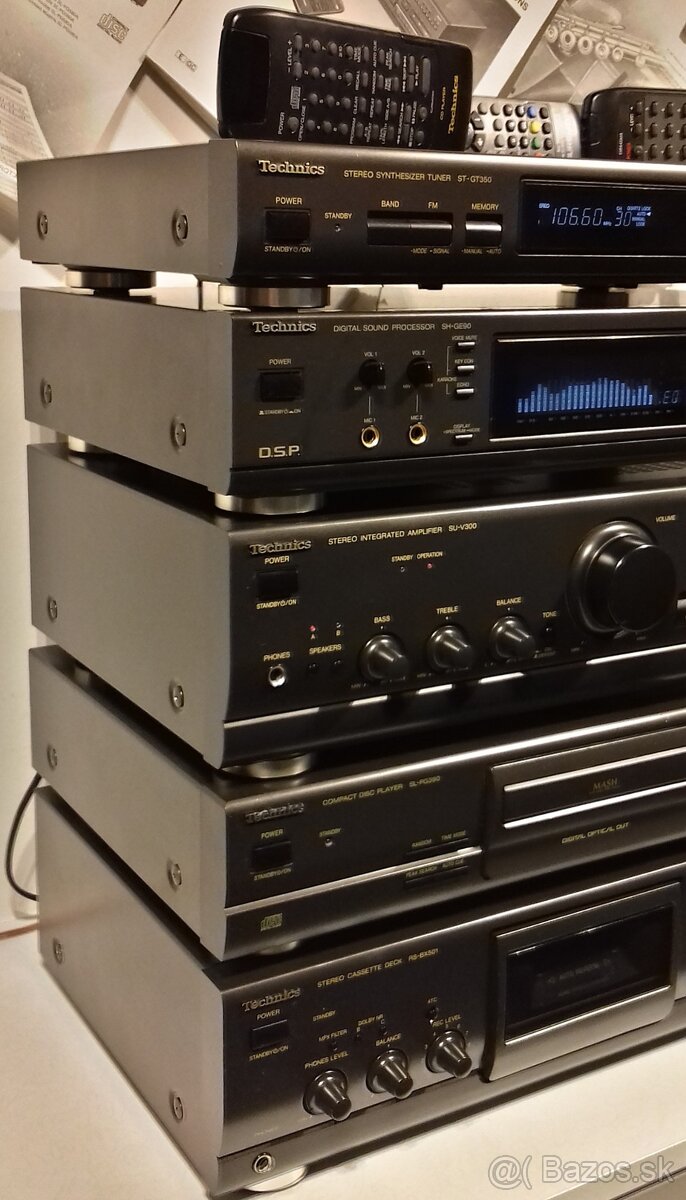 Zostava TECHNICS tuner, equalizer, zosilnovac, CD, deck= C01 - 2