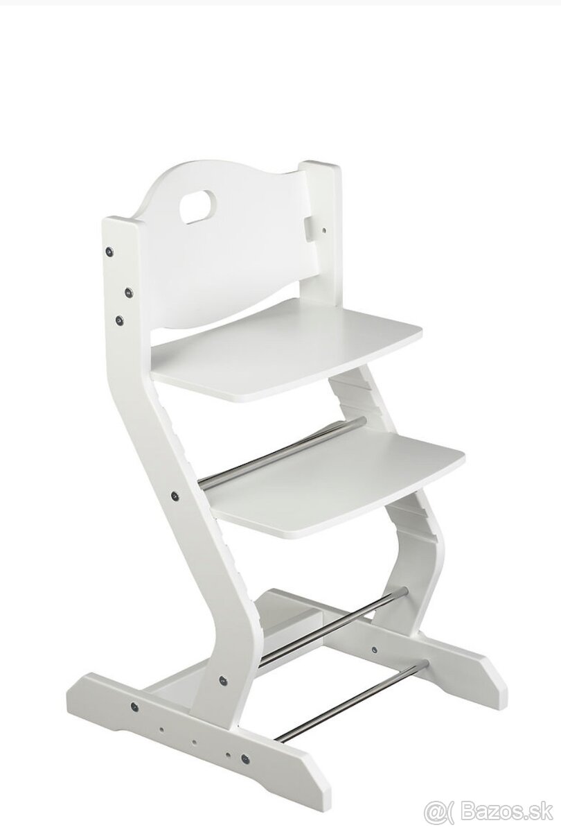Detská rastúca stolička z masívu - 2