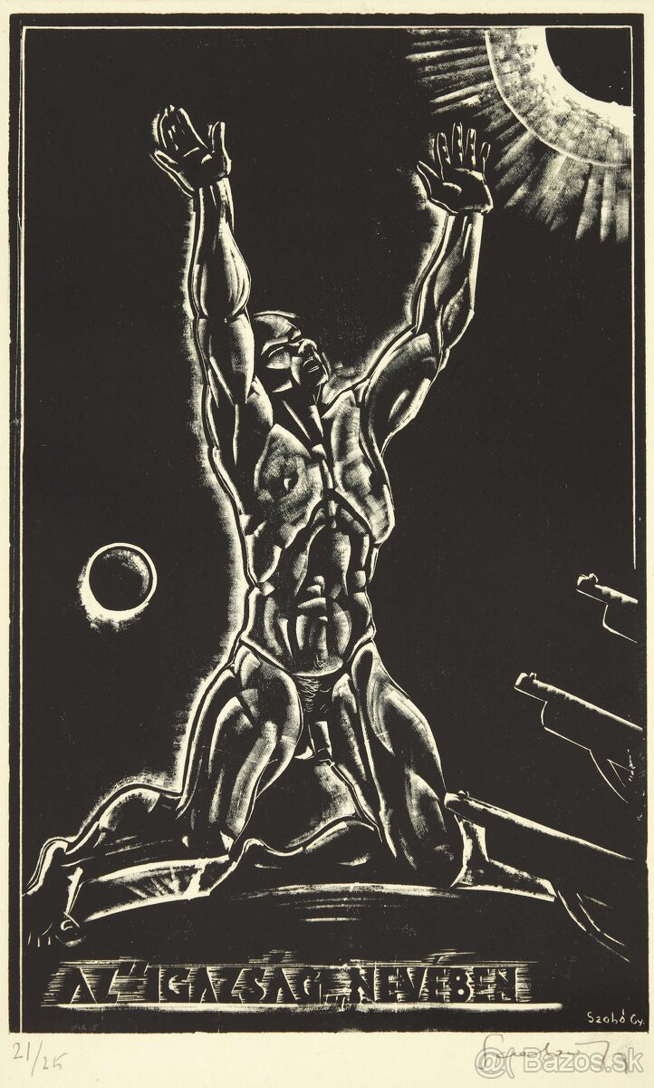Július Szabó:  drevoryty z cyklu Ecce Homo - 2
