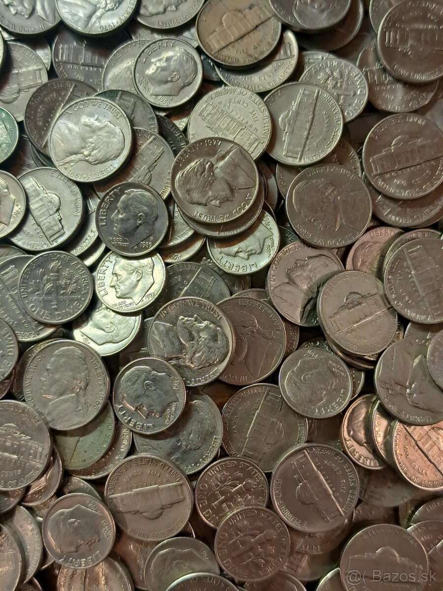 Predam Americke mince 1 - 2