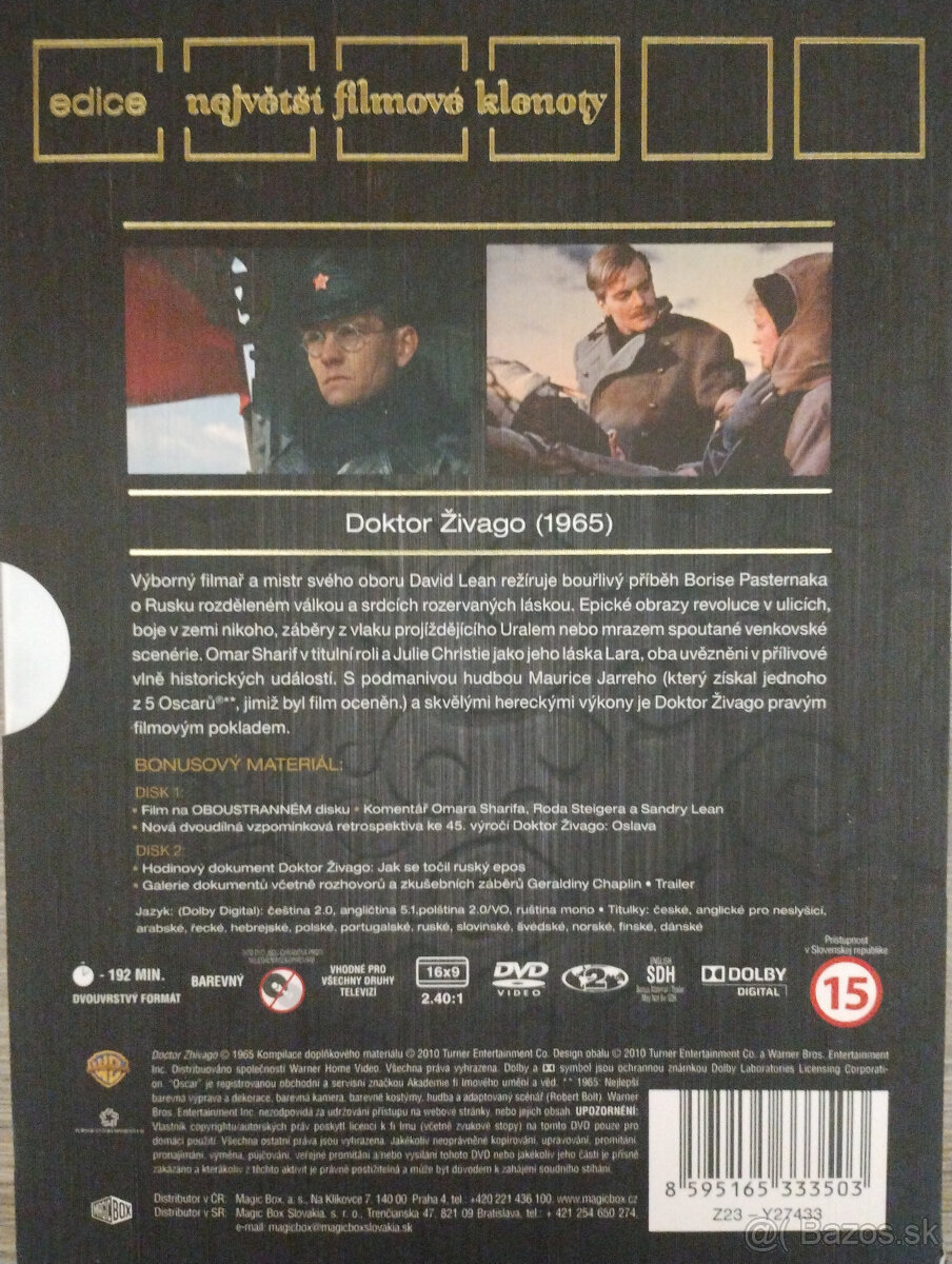 DVD film Doktor Živago - výročná edícia 2x DVD - 2