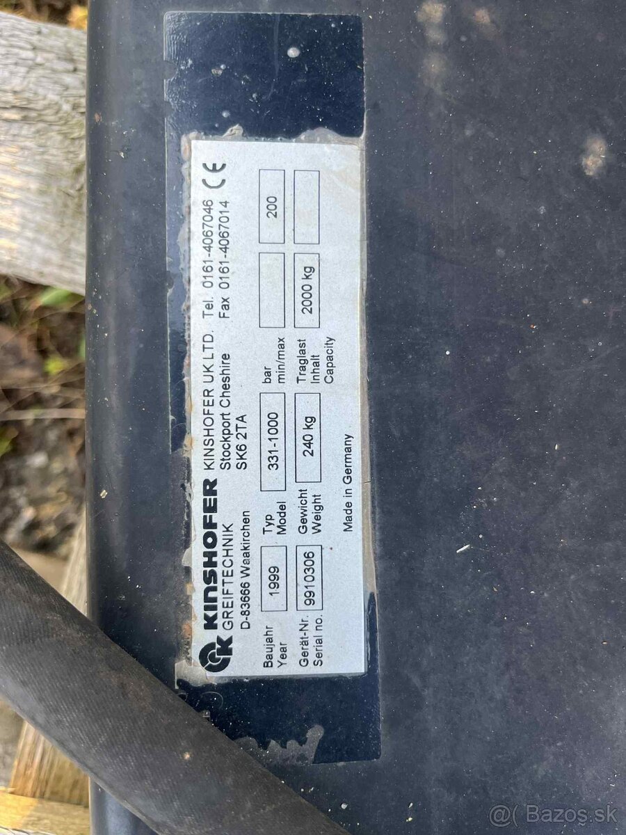 Kinshofer Greiftechnik 331 hydraulický paletový manipulátor - 2