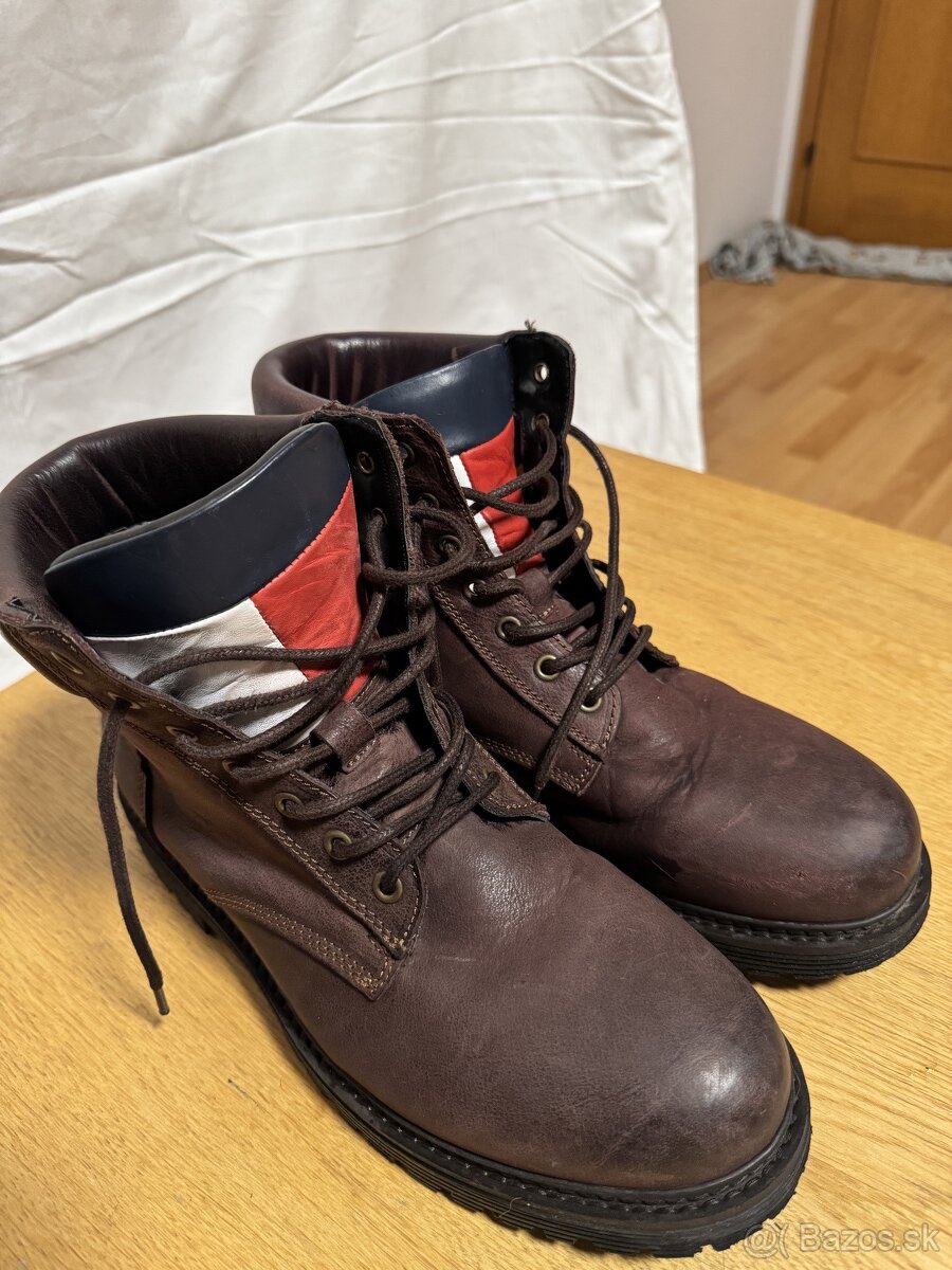 Tommy Hilfinger Zimné kožené veľ 44 - 2