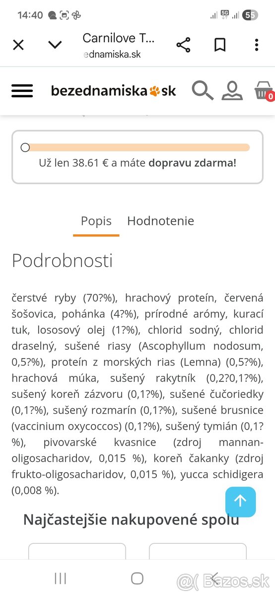 Carnilove granule pre mačky 4,8 jg - 2