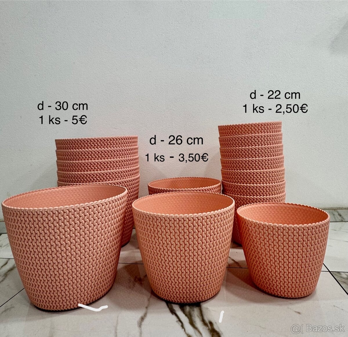 Plastové kvetináče na predaj - 2
