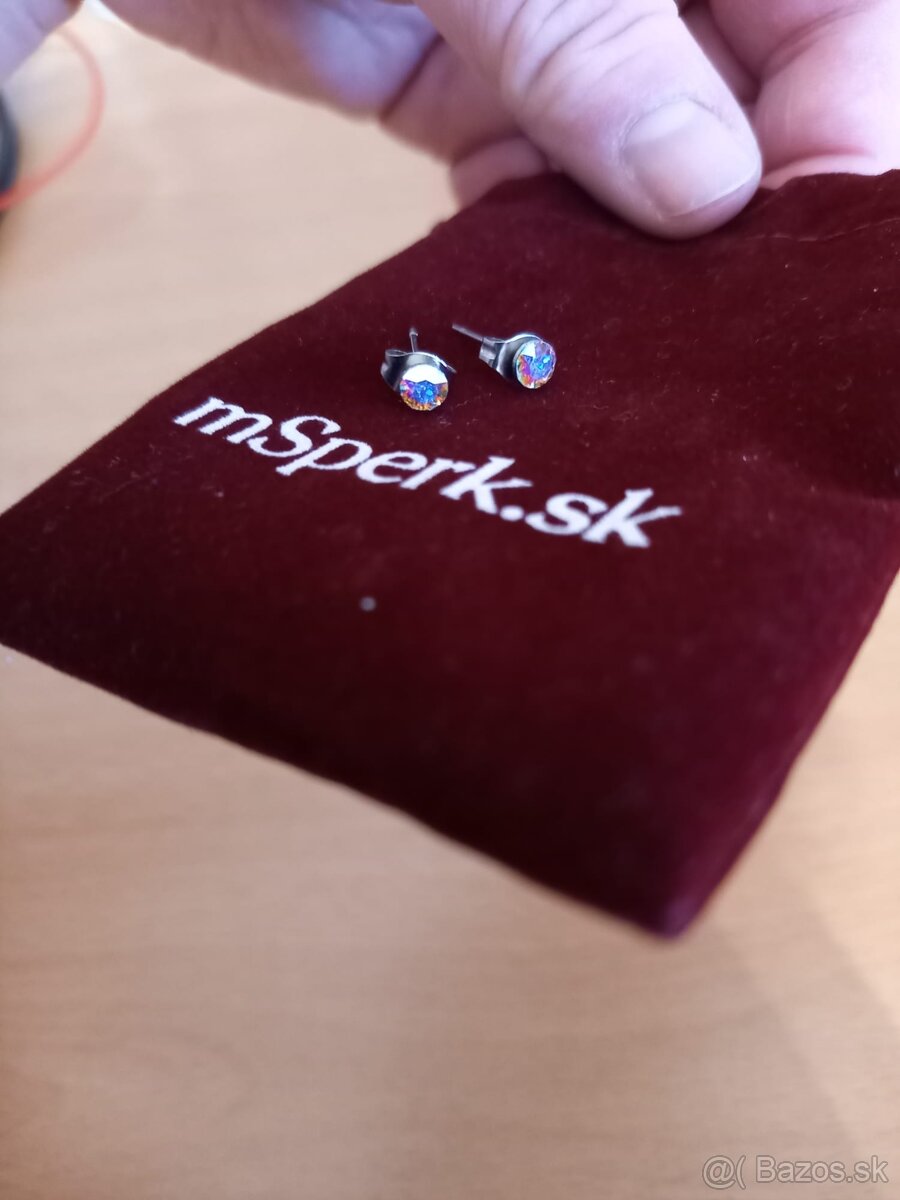 Strieborné zapichovacie náušnice - 2