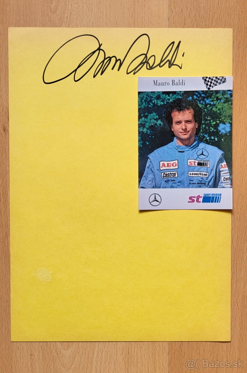 Mauro Baldi originální autogram - 2