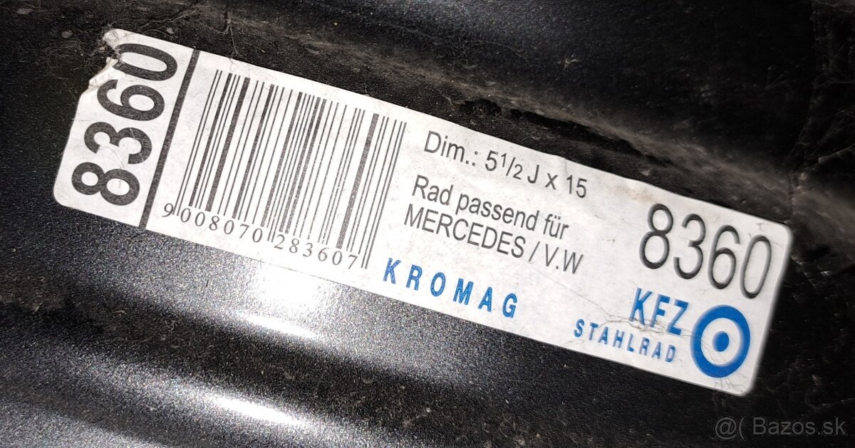 Disky 5,5Jx15 6x205 ET108 - 2