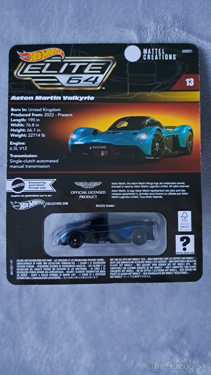 Hot Wheels ELITE 64 - Aston Martin Valkyrie - 2