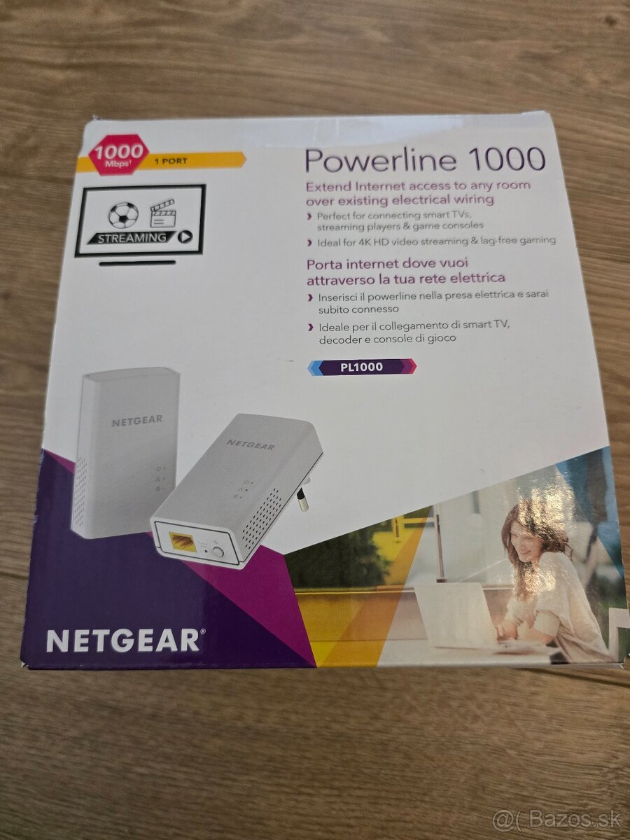 Netgear POWERLINE 1000, PL1000 kit 2 adaptery +kable - 2