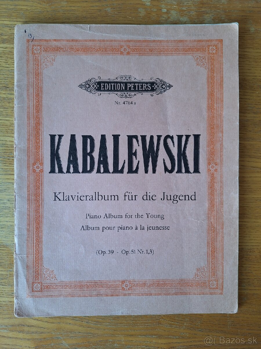 Noty pre klavír - Rôzne - 2