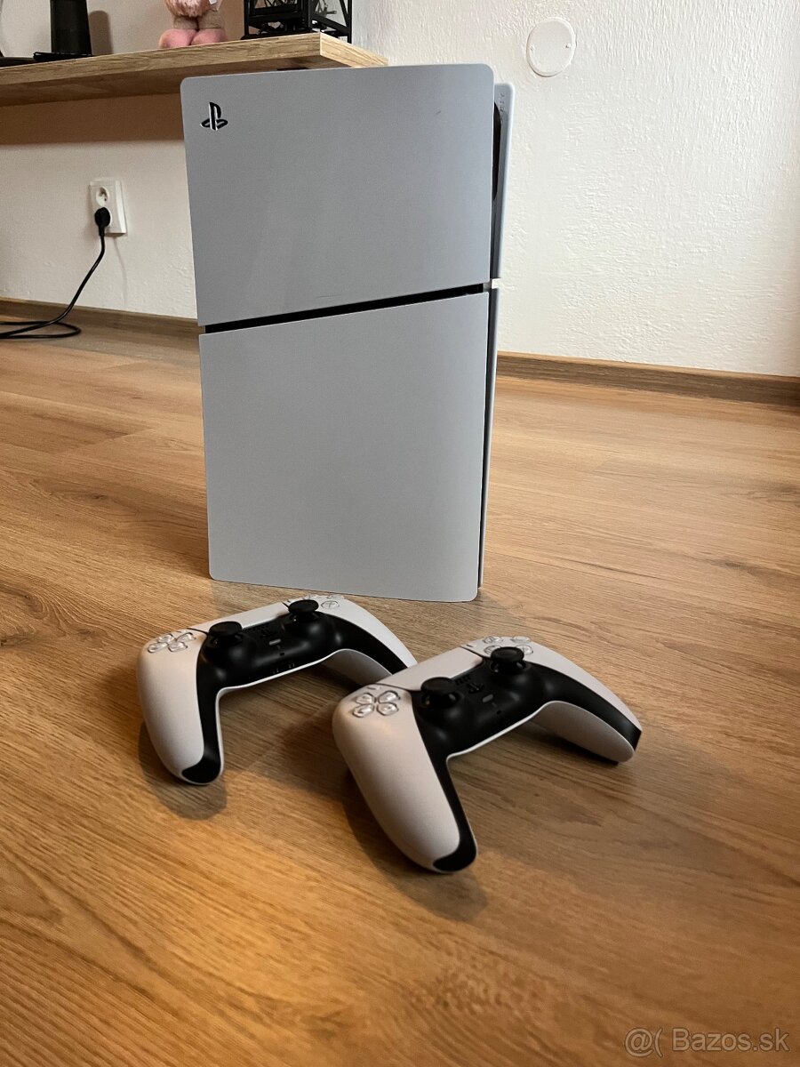 PlayStation 5 (PS5) Digital Edition – 2x ovládač – Top stav - 2